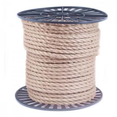 веревка крученая джутовая ф10 мм (катушка) 110 м.п. /кратно 10м/