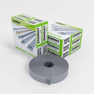 демпферная виброгасящая лента soundguard вибролента band rubber "50" 12 000 х50мм х 4 мм (12м)(1,4кг)(шт)