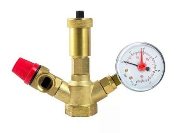 группа безопасности для котла мини лат. без покрытия. рабоч. давл.: 3 бар