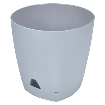 горшок для цветов amsterdam d200 с прикорневым поливом 4л утренний туман