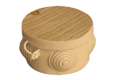 коробка распаячная оп 85х40мм, крышка, сосна ip54, 4вх. инд. штрихкод tdm sq1401-0702