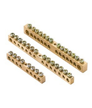 шина "n" нулевая 6х9мм 6/1 (6 групп/крепеж по центру)