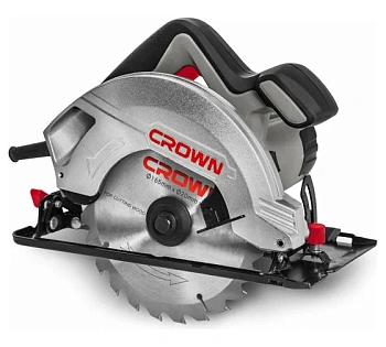 пила циркулярная сетевая crown ct15187-165, 1200вт, 165мм