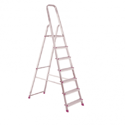 стремянка 7 ступ. (143/343см) алюминиевая