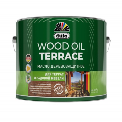 масло "dufa" wood oil terraсe бесцветный 1,9л