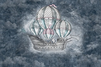 фотообои 3d kid-071 небесный фрегат 300x240 распродажа