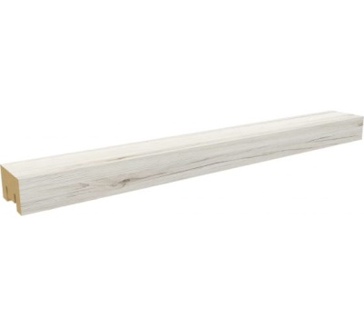 интерьерная рейка мдф stella бриона дуб санремо белый 16*40*2700 (уп.8 шт.)