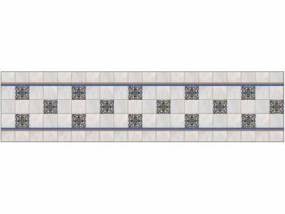 кухонный фартук 2440*610*3мм мозайка цветная 2