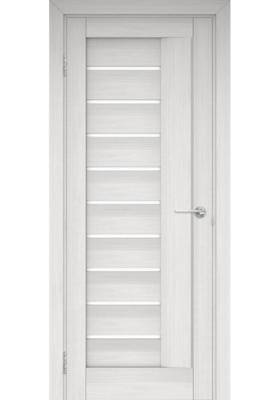 дверное полотно "палермо" до-60 эш вайт эко шпон (овал) хит