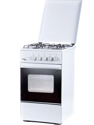 плита газовая лада nova 4-х комф. rg 24044 w 50см белая