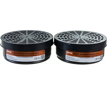 фильтр комбинированный к полумаске изолирующей "исток" 300/400, а1р1, 2 шт россия