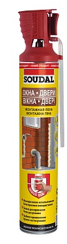 пена монтажная окна двери genius gun 12*750мл 131132 (12) soudal