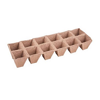 торфяной горшочек 50*50 квадратный (блок 6х2=12шт.) распродажа