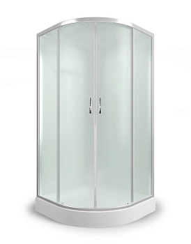 душевая кабина er3509р-с3 (900*900*2150),матовое стекло, низкий поддон
