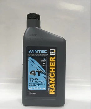 масло rancher wintec 4-т. п/синт. sae5w30 api sj/cf 0,946 л. (12шт/кор.)