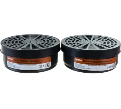 фильтр комбинированный к полумаске изолирующей "исток" 300/400, а1р1, 2 шт россия