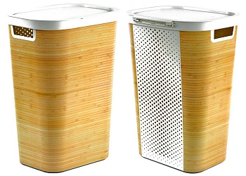 корзина бельевая infinity 60l дерево b45