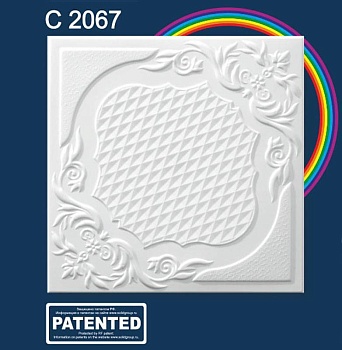плитка потолочная солид 0,25м2 с2067 (136 шт)