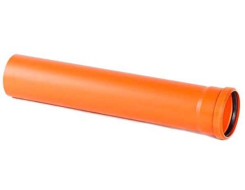 труба канализационная нпвх 200*4,9 sn4 1200 (рыжая) полипластик (15)