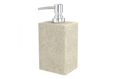 дозатор для жидкого мыла настольный, stone, natural, полирезин