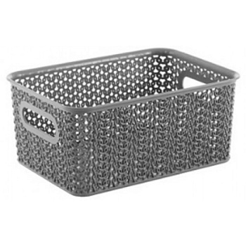 5310 корзина вязь 3л.235*173*105 мм серый.