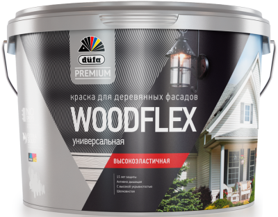 краска "dufapremium" вд woodflex высокоэластич для дер. фасадов база 3 0,81л