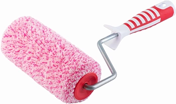 валик 180, d8mm, профи полиакрил кр-бел микс, 2х ручка