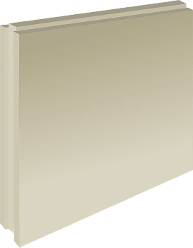 пазогребневая плита обычная 667*500*100 (полнотелая) /(24)