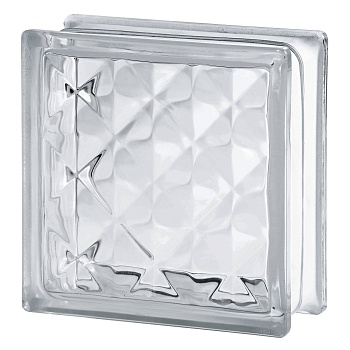 стеклоблок бесцветный пирамида 190х190х80 мм распродажа