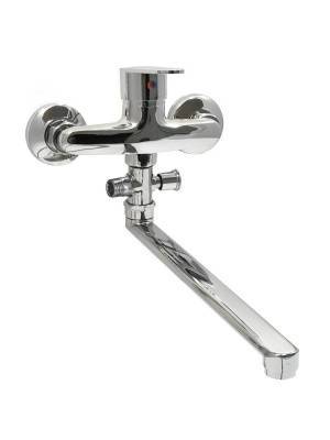 смеситель для ванны 402.775 однорычажный длинный излив цвет хром