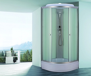 душ.каб. ng- 3304-14 (900х900х2150) средний поддон(26см) стекло матовое