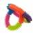 homepet игрушка для собак кольцо с шипами разноцветное tpr 15,3см