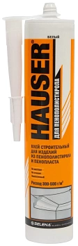 клей hauser для пенополистирола акриловый строительный белый 310 гр