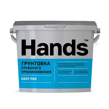 грунтовка глубокого проникновения hands deep pro 10л