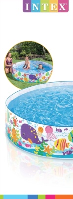 бассейн «океан», 183 х 38 см, жёсткий борт, от 3 лет