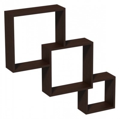 fis 1 комплект полок венге (модуль квадратный) 320х280х200 мм распродажа