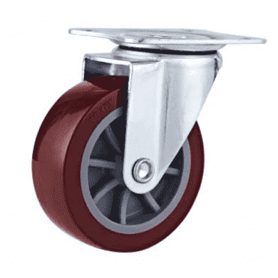 колесо 50мм поворот кр.пластик (120)